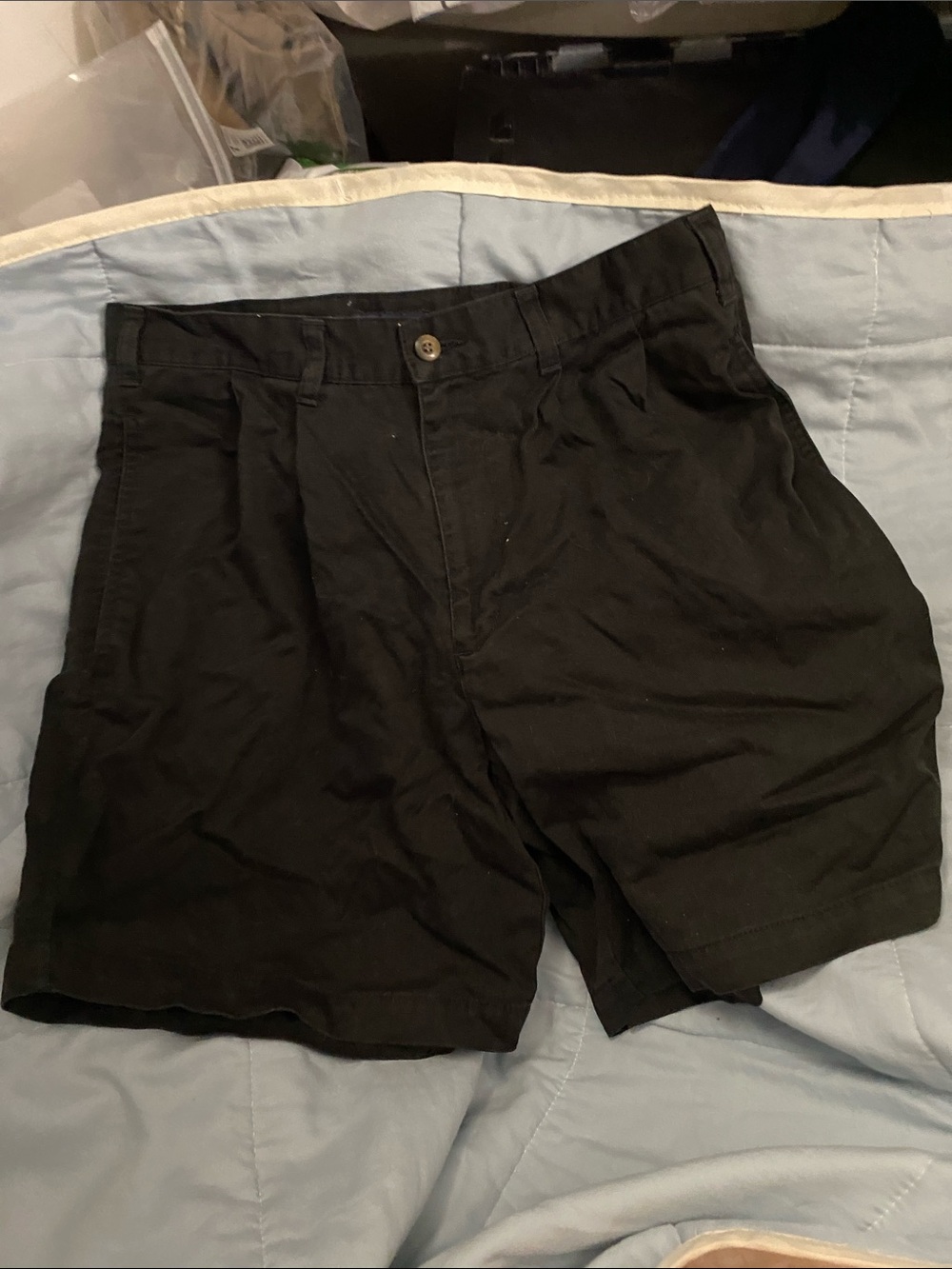 Dockers Black Flat-Front Men's Shorts